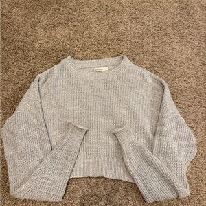 Aeropostale Gray cropped Knit Women's Sweater